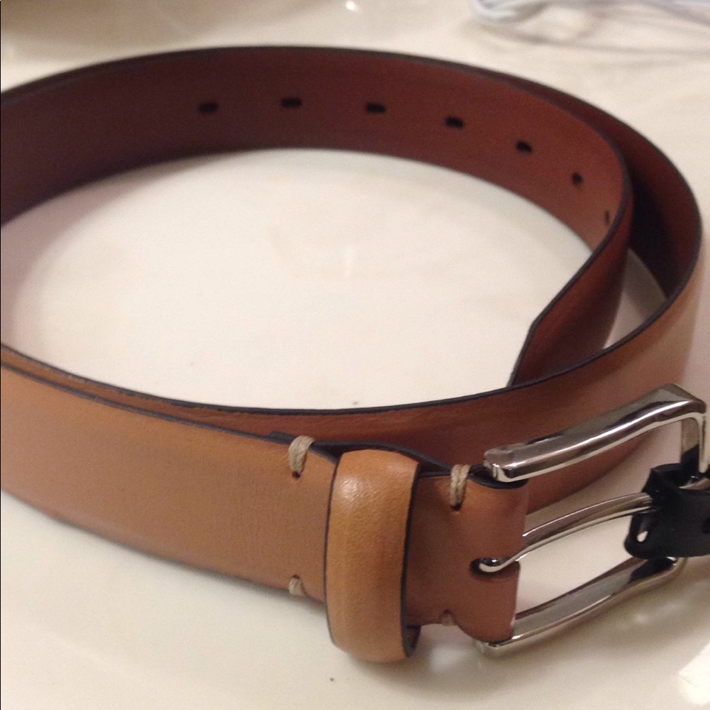 Women's Camel Genuine Leather Size L Belt